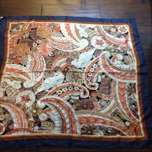Vintage Silk Scarf Made in Japan by Perry Ellis
